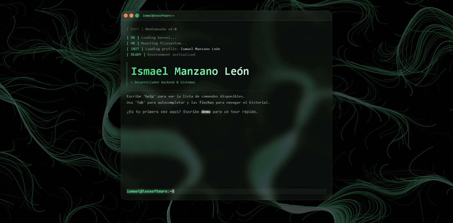 DevConsole terminal en producción